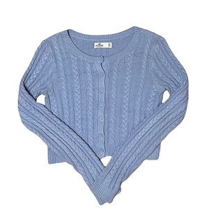 Hollister Blue Knitted Sweater